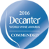 DECANTER WORLD WINE AWARD 2016